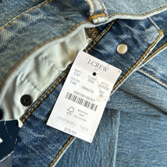 J crew jeans high rise classic vintage  mom style jeans‎ size 26 NEW - Picture 6 of 7